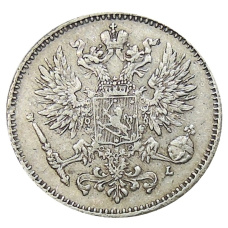 Монета 50 пенни 1911 года Русская Финляндия (реверс)