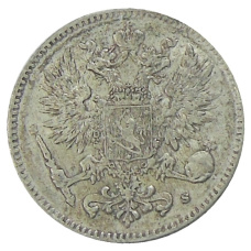 Монета 50 пенни 1916 года Русская Финляндия (реверс)
