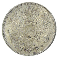 Монета 50 пенни 1916 года Русская Финляндия (реверс)