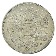 Монета 50 пенни 1915 года Русская Финляндия (реверс)