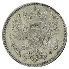 Монета 50 пенни 1911 года Русская Финляндия (реверс)