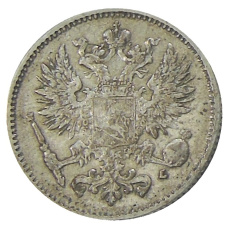 Монета 50 пенни 1907 года Русская Финляндия (реверс)