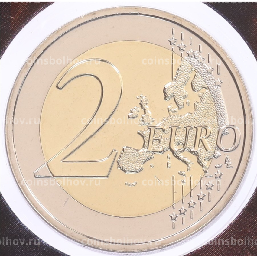 Монета 2 евро 2025 года Мальта «Мальтийский бык» (в буклете) (вид 2)