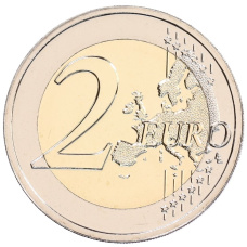 Монета 2 евро 2025 года Финляндия «Дипломатия и внешняя политика» (реверс)