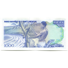 Банкнота 1000 добра 1989 года Сан-Томе и Принсипи (вид 2)