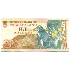 Банкнота 5 долларов 1999 года Новая Зеландия (реверс)