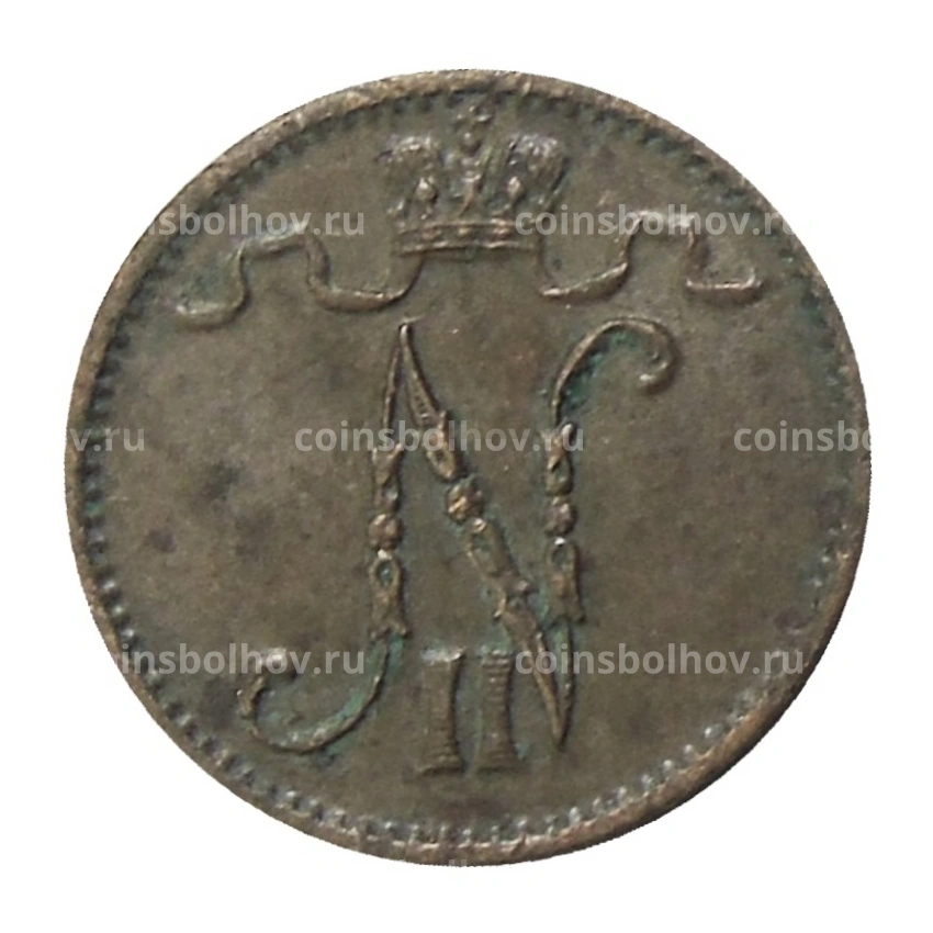 Монета 1 пенни 1915 года Русская Финляндия (вид 2)