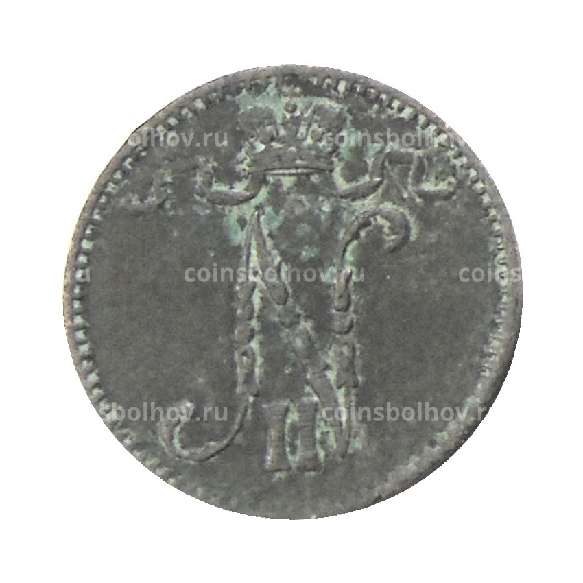 Монета 1 пенни 1900 года Русская Финляндия (вид 2)