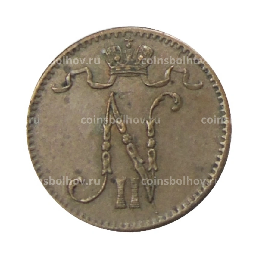 Монета 1 пенни 1915 года Русская Финляндия (вид 2)