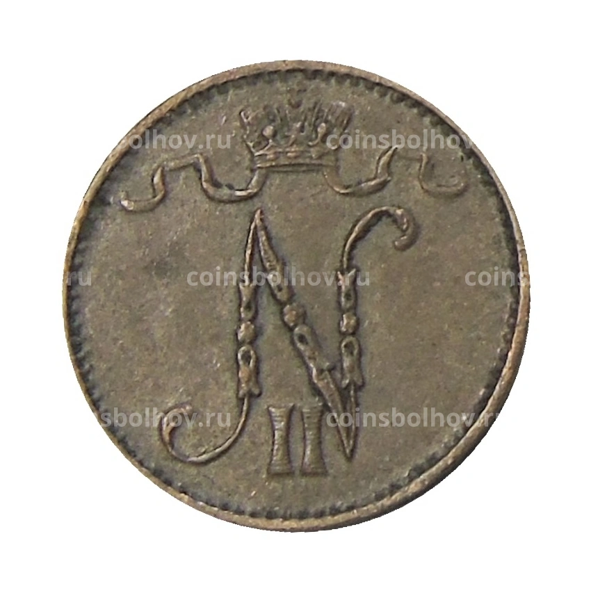 Монета 1 пенни 1911 года Русская Финляндия (вид 2)