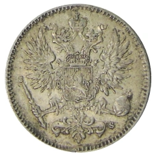 Монета 50 пенни 1916 года Русская Финляндия (реверс)