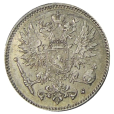 Монета 50 пенни 1916 года Русская Финляндия (реверс)