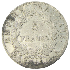 Монета 5 франков 1811 года A Франция (аверс)