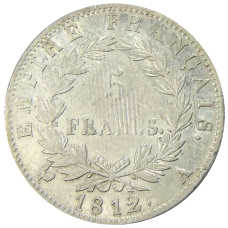 Монета 5 франков 1812 года A Франция (аверс)