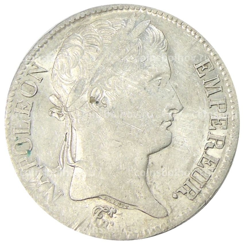 Монета 5 франков 1812 года W Франция (вид 2)