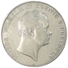 Монета 2 талера 1841 года Германские гоcударства — Пруссия (аверс)