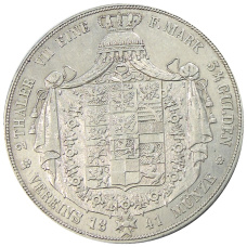 Монета 2 талера 1841 года Германские гоcударства — Пруссия (реверс)