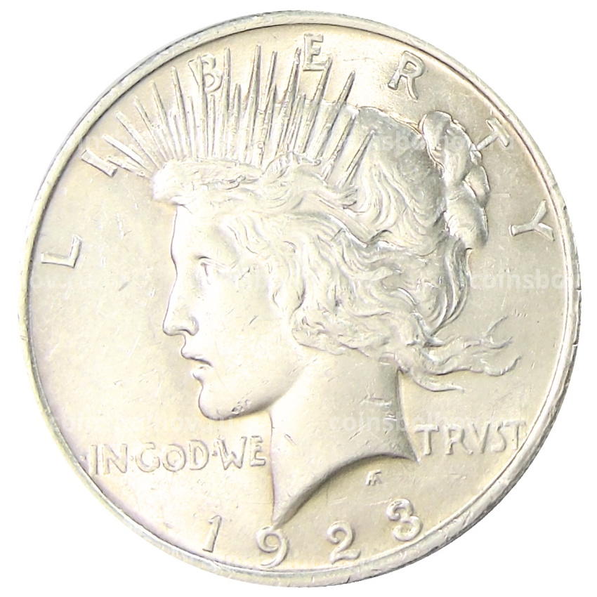 Монета 1 доллар 1923 года США «Мирный доллар»