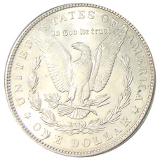 Монета 1 доллар 1886 года США «Доллар Моргана» (реверс)