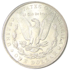 Монета 1 доллар 1886 года США «Доллар Моргана» (реверс)