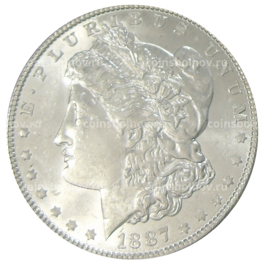 Монета 1 доллар 1887 года США «Доллар Моргана»