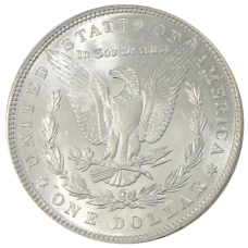 Монета 1 доллар 1887 года США «Доллар Моргана» (реверс)