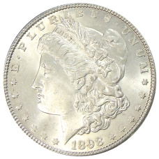 Монета 1 доллар 1898 года США «Доллар Моргана» (аверс)