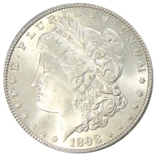 Монета 1 доллар 1898 года США «Доллар Моргана» (аверс)