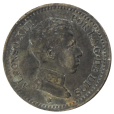 Монета 2 сентимо 1904 года Испания (аверс)