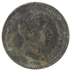 Монета 2 сентимо 1904 года Испания (аверс)