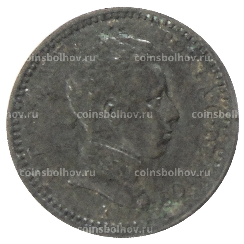 Монета 2 сентимо 1904 года Испания