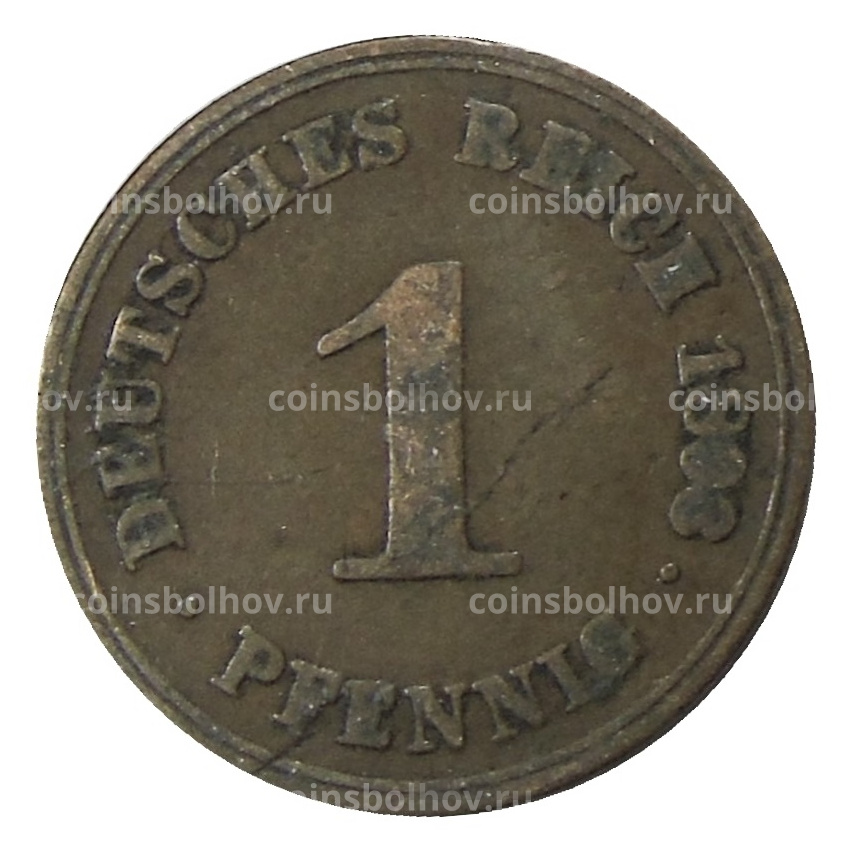 Монета 1 пфенниг 1893 года А Германия