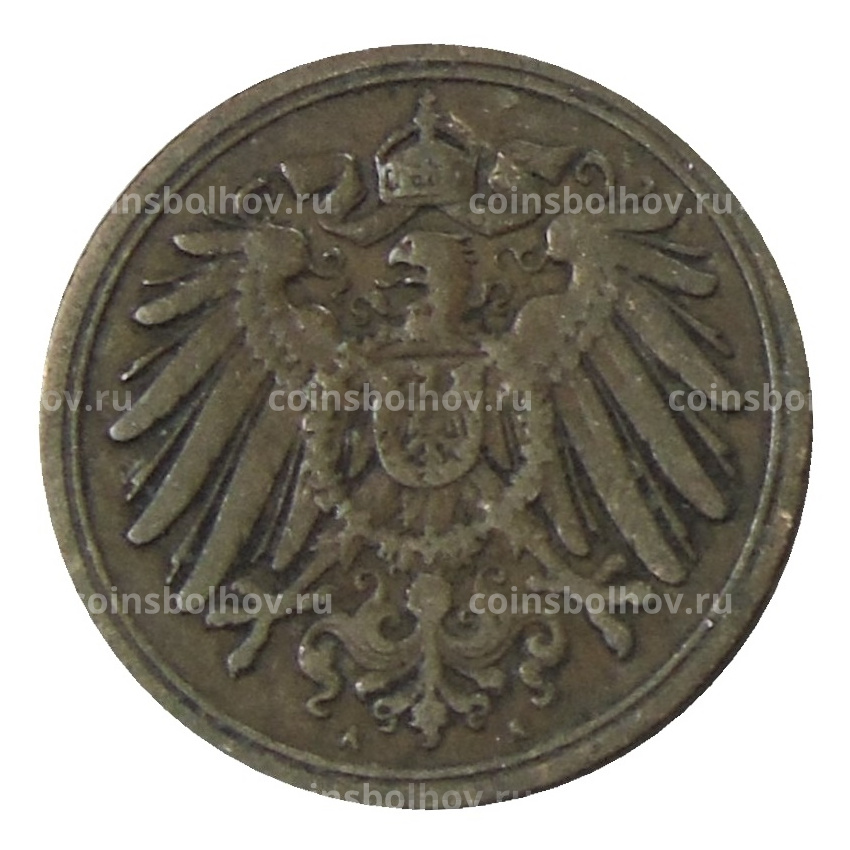 Монета 1 пфенниг 1893 года А Германия (вид 2)