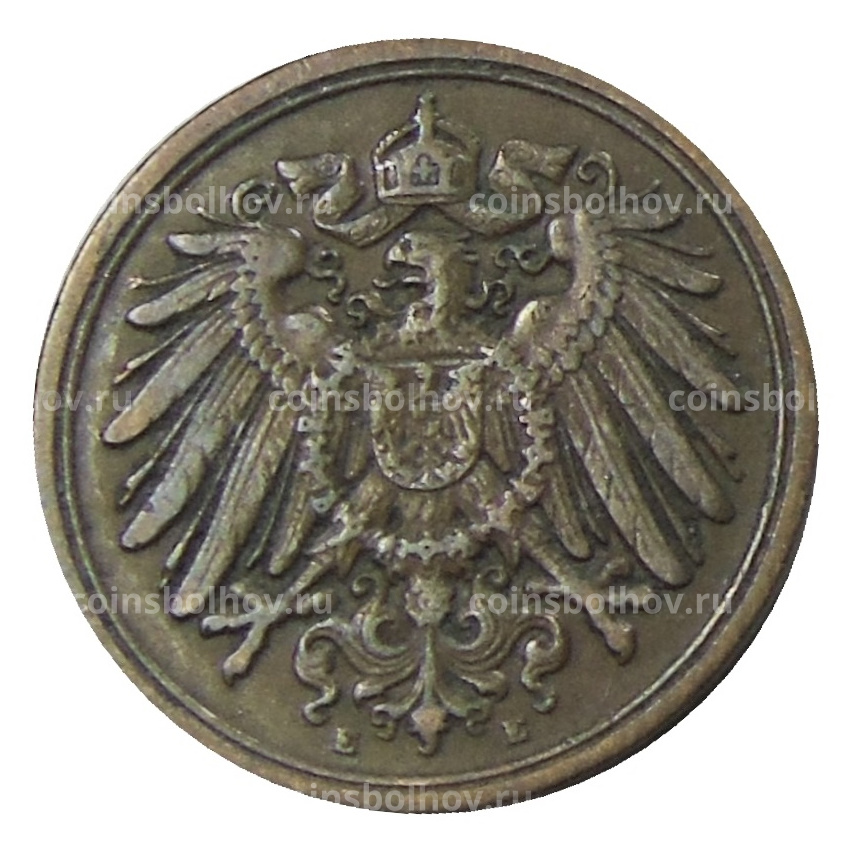 Монета 1 пфенниг 1911 года Е Германия (вид 2)
