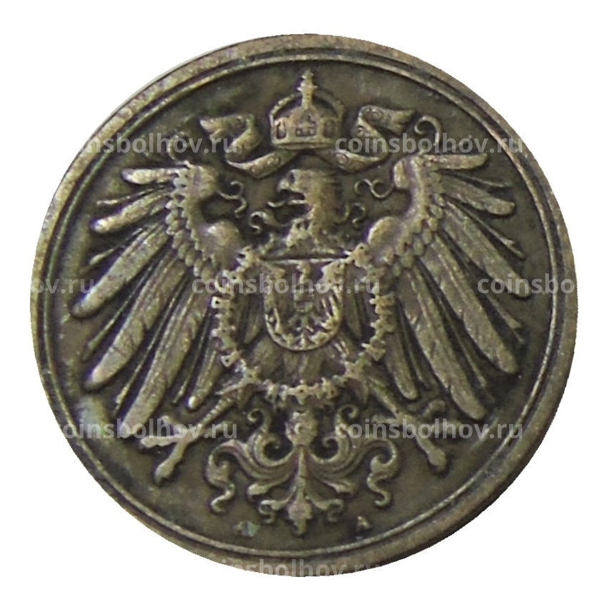 Монета 1 пфенниг 1911 года A Германия (вид 2)