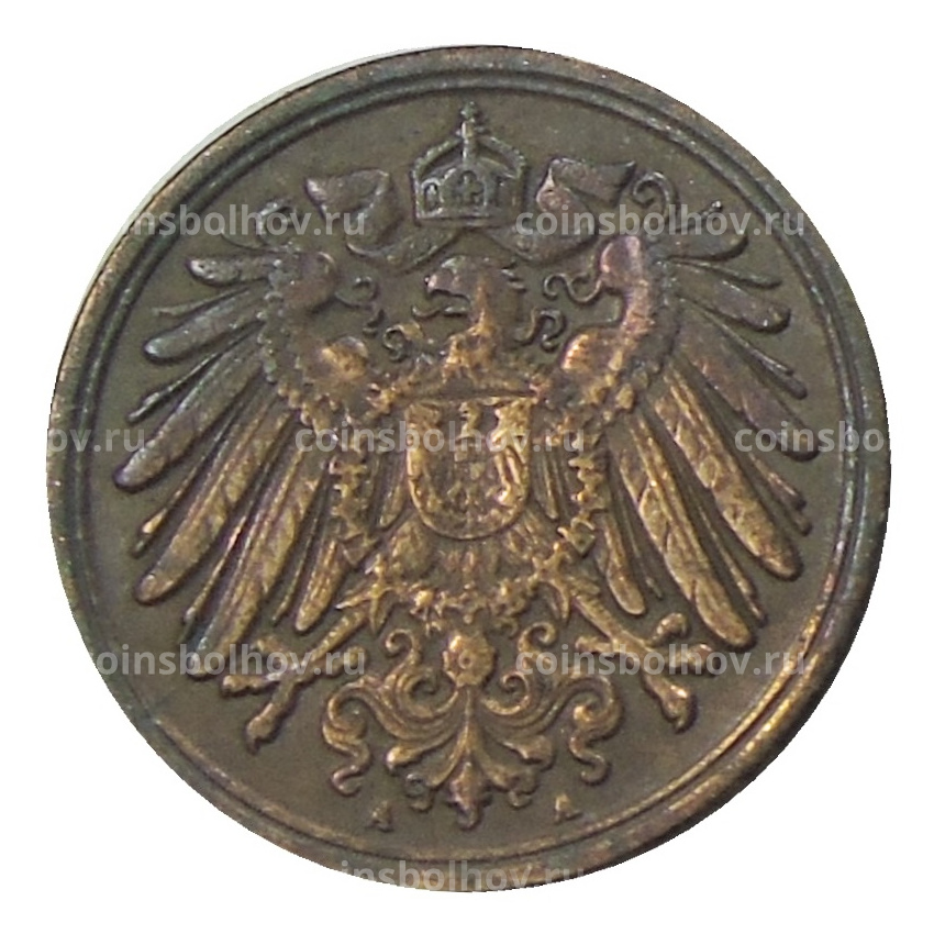 Монета 1 пфенниг 1906 года A Германия (вид 2)