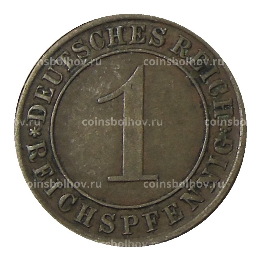 Монета 1 рейхспфенниг 1931 года A Германия (вид 2)