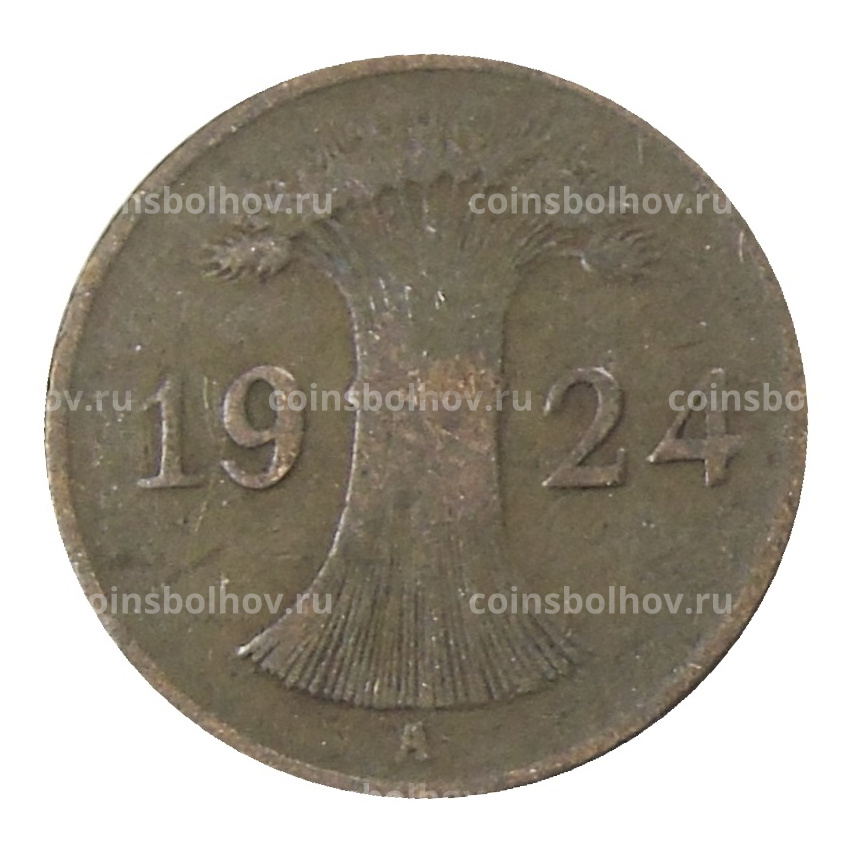 Монета 1 рентенпфенниг 1924 года A Германия