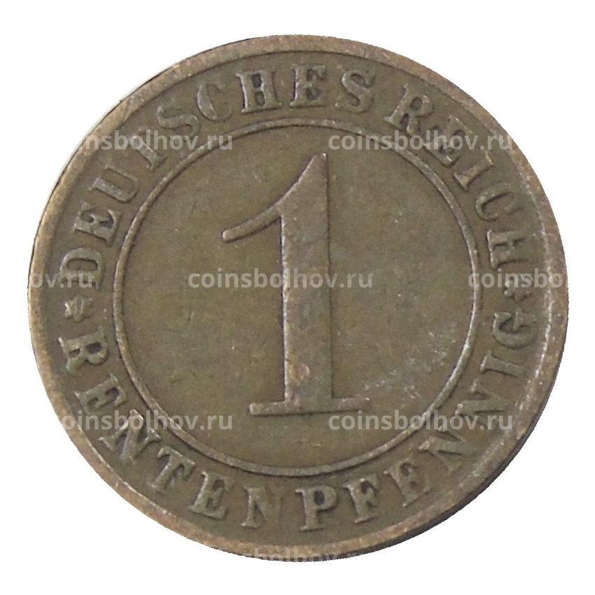 Монета 1 рентенпфенниг 1924 года A Германия (вид 2)