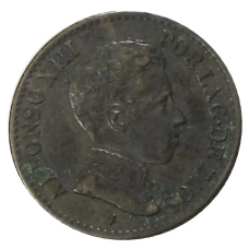 Монета 1 сентимо 1906 года Испания (аверс)