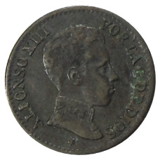 Монета 1 сентимо 1906 года Испания (аверс)