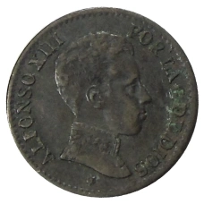 Монета 1 сентимо 1906 года Испания (аверс)