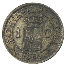 Монета 1 сентимо 1906 года Испания (реверс)