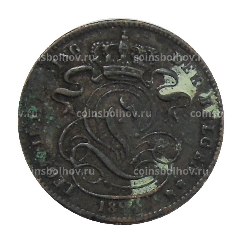 Монета 1 сантим 1894 года Бельгия Надпись на голландском — DER BELGEN