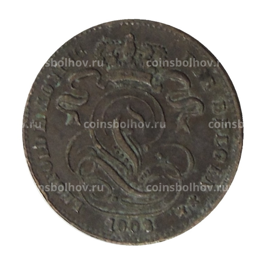 Монета 1 сантим 1902 года Бельгия Надпись на голландском — DER BELGEN