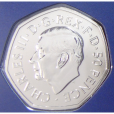 Монета 50 пенсов 2022 года Великобритания «Жизнь и наследие королевы Елизаветы II» (в блистере) (реверс)