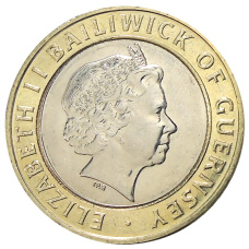 Монета 2 фунта 1998 года Гернси (реверс)