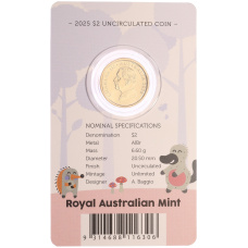 Монета 2 доллара 2025 года Австралия «Зубная фея» (в блистере) (реверс)