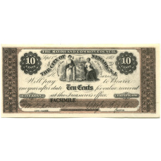 10 центов 1862 года США Ньюарк — Копия