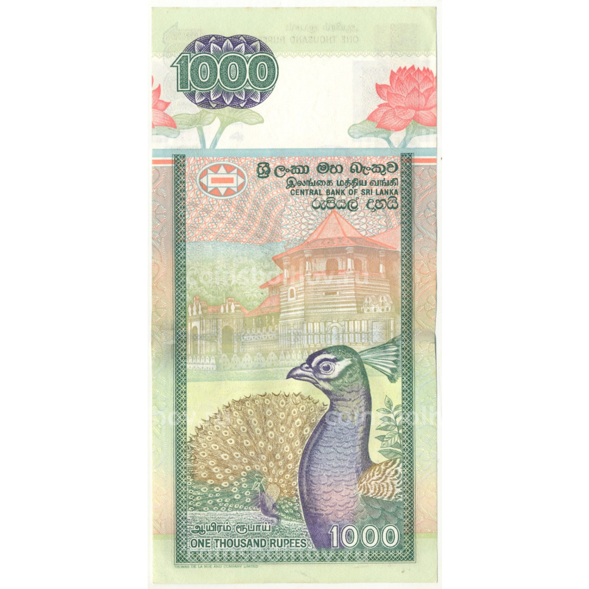 Банкнота 1000 рупий 2004 года Шри-Ланка (вид 2)